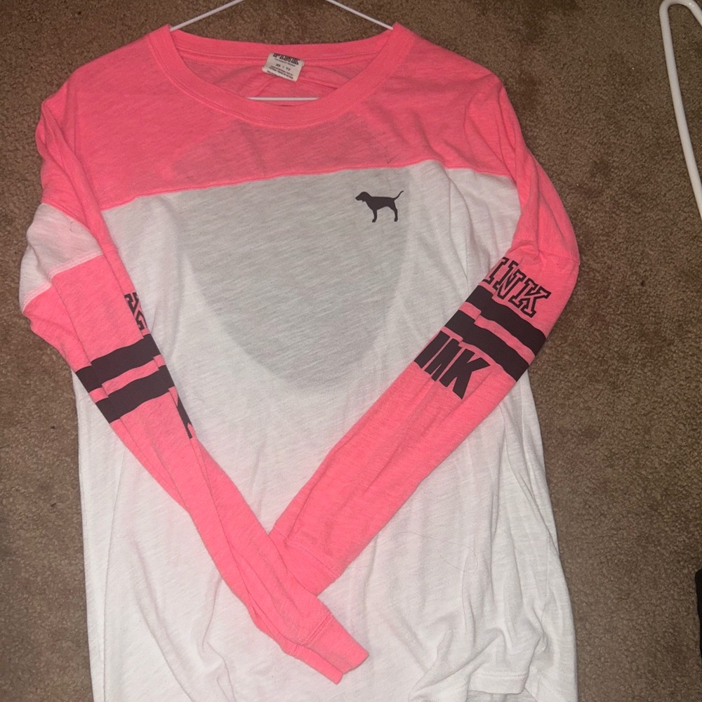 Neon pink scoop neck back cutout